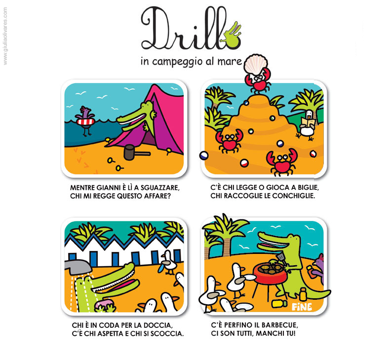Drillo & Gianni Camping at the Seaside